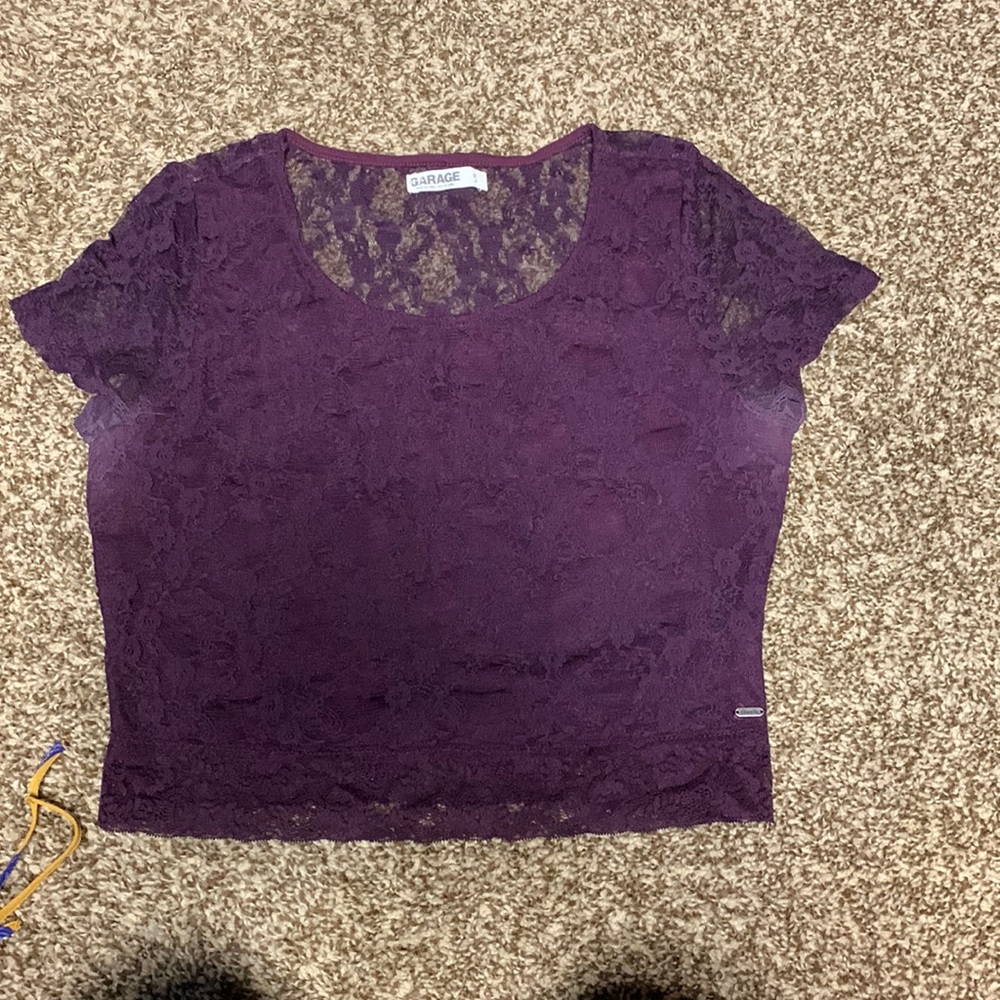 Garage Crop Top with sheet back